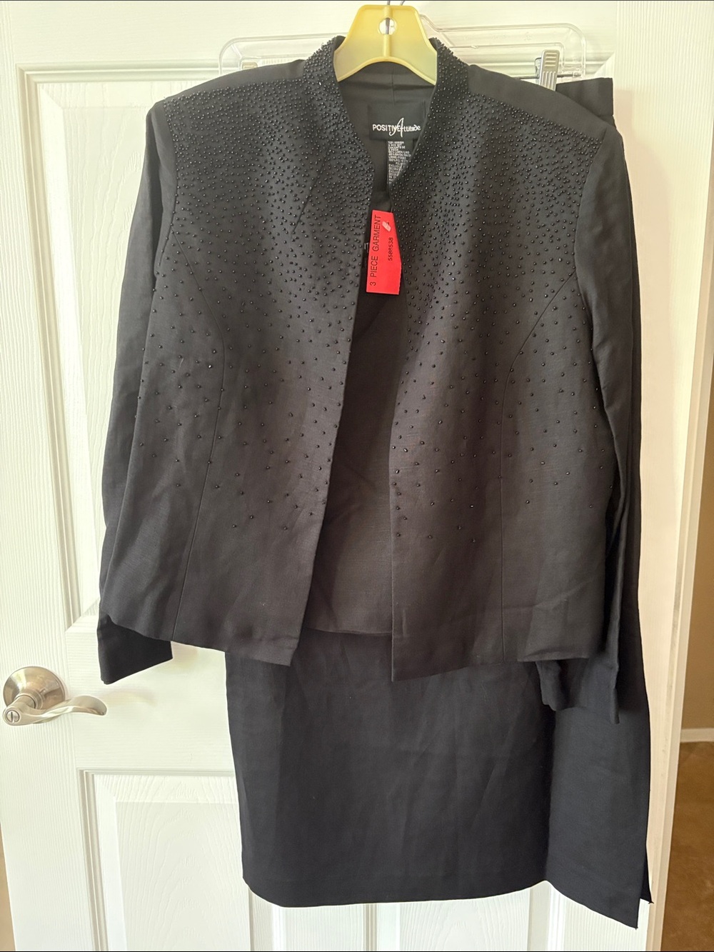 POSITIVE ATTITUDE 3 Piece Black Suit
